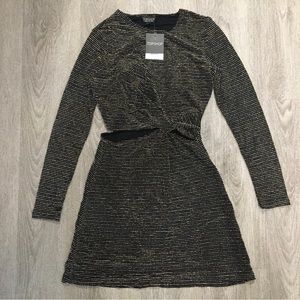 Topshop Long Sleeved Cocktail Mini Dress